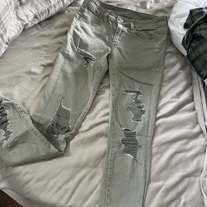 American eagle next level stretch distressed jegging